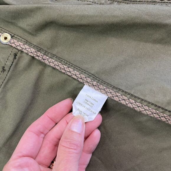 J Crew Downtown Field Chore Jacket XS Mossy Brown Barn Waxed Cotton Preppy - Picture 15 of 16